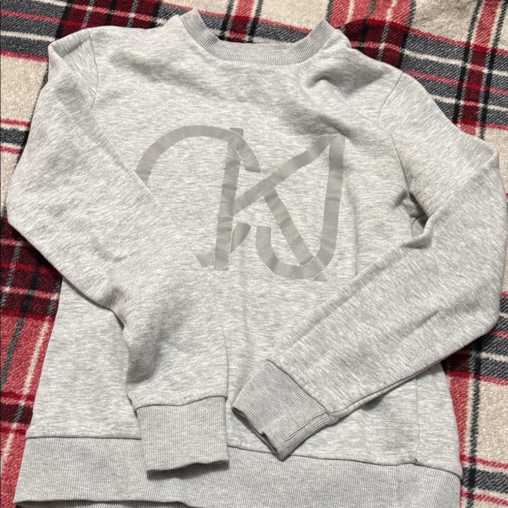 Calvin Klein Jeans Light Gray Crew Neck Sweater